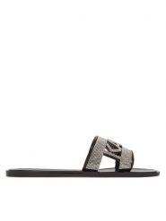 KARL LAGERFELD Klapki Jelly III KL80005S Czarny. Czarne klapki damskie KARL LAGERFELD, bez wzorów, z tworzywa sztucznego, bez obcasa. Za 259.99 zł.