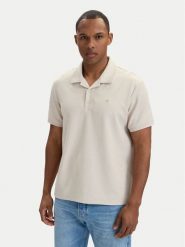 Calvin Klein Jeans Polo LV04RF205G Biały Regular Fit. Białe koszulki polo męskie Calvin Klein Jeans, m, bez wzorów, z bawełny, bez ramiączek. Za 329.99 zł.