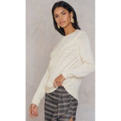Rut&Circle Sweter w warkocze Elsa - White. Swetry damskie marki Rut&Circle. W wyprzedaży za 80.97 zł.