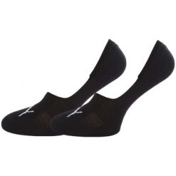 Skarpety unisex Puma Footie 2P 906245 01/1410110012. Czarne obuwie sportowe damskie Puma, bez wzorów, z bawełny, na fitness i siłownię. Za 42.99 zł.