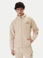 Adidas Bluza Z.N.E. KE4680 Beżowy Regular Fit. Brązowe bluzy męskie Adidas, l, bez wzorów, z bawełny, bez kaptura. Za 459.99 zł.
