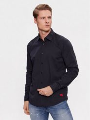 Hugo Koszula Ermo 50500216 Granatowy Slim Fit. Niebieskie koszule męskie Hugo, l, bez wzorów, z bawełny, bez kołnierzyka, bez ramiączek. Za 219.99 zł.