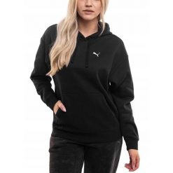 Bluza Damska Puma z Kapturem Bawełniana Sportowa Hoodie Kangurka roz. XL. Czarne bluzy damskie Puma, l, bez wzorów, z bawełny, z kapturem. Za 171.00 zł.
