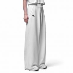 Spodnie damskie Kappa Gefron Athleisure. Białe spodnie materiałowe damskie Kappa, m, bez wzorów, z bawełny. Za 335.00 zł.