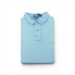 Second life - Koszulka polo męska Polo Ralph Lauren turkusowa - Stan dobry. Niebieskie koszulki polo męskie Ralph Lauren, l, bez wzorów, z materiału, eleganckie, bez ramiączek. Za 85.16 zł.