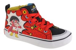 Buty sportowe Sneakersy chłopięce, Street Fame - Ultra Fun Red Titan. Czerwone trampki i tenisówki chłopięce Skechers, bez wzorów, z materiału, sportowe, bez zapięcia. Za 159.99 zł.