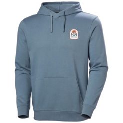 Bluza z kapturem Helly Hansen Massif Graphic. Niebieskie bluzy męskie Helly Hansen, s, bez wzorów, z bawełny, z kapturem. Za 355.00 zł.