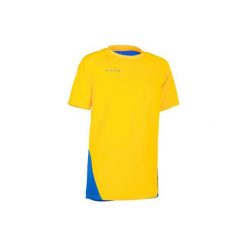 Koszulka do siatkówki V100 chłopięca żółto-niebieska. T-shirty dla chłopców marki ALLSIX. Za 24.99 zł.