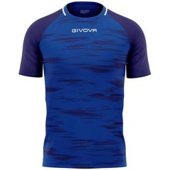 Koszulka sportowa Givova Pixel Royal-Blue 3XL. Niebieskie koszulki sportowe męskie Givova, xl, bez wzorów, bez kołnierzyka, bez ramiączek, do piłki nożnej. Za 140.99 zł.