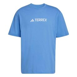 Koszulka męska ADIDAS M TX LOGO TEE XXL. Niebieskie koszulki sportowe męskie Adidas, m, bez wzorów, z bawełny, bez kołnierzyka, bez ramiączek, outdoorowe. Za 149.00 zł.
