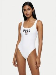 Polo Ralph Lauren Strój kąpielowy 21612410 Biały. Białe kostiumy jednoczęściowe damskie Polo Ralph Lauren, l, bez wzorów, z syntetyku. Za 1,179.00 zł.