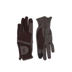 Rękawice jeździeckie PS of Sweden. Brązowe rękawiczki dziecięce PS OF SWEDEN, bez wzorów. Za 226.00 zł.
