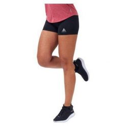 Spodenki damskie Odlo Tights short ESSENTIAL SPRINTER. Czarne szorty damskie Odlo, l, bez wzorów. Za 189.99 zł.