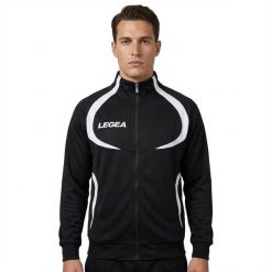 Kurtka Damska Biegowa Singapur Czarny-Biały. Białe kurtki damskie Legea, xs, bez wzorów, z materiału, bez kaptura. Za 72.00 zł.