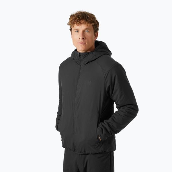 Kurtka puchowa męska Helly Hansen Verglas Hooded Insulator. Czarne kurtki męskie Helly Hansen, m, bez wzorów, z puchu, trekkingowe. Za 629.99 zł.