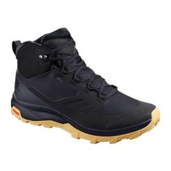 Buty turystyczne męskie Salomon Outsnap Cs Wp. Czarne trekkingi męskie Salomon, trekkingowe. Za 666.00 zł.