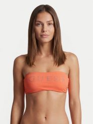 Guess Góra od bikini E6GJ45 KF442 Pomarańczowy. Brązowe bikini damskie Guess, l, z aplikacjami. Za 239.99 zł.