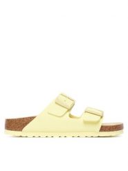 Birkenstock Klapki Arizona 1031505 Żółty. Żółte klapki damskie Birkenstock, bez wzorów, ze skóry, bez obcasa. Za 449.99 zł.