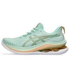 Buty do biegania damskie Asics Gel-kinsei Max. Zielone obuwie sportowe damskie Asics, bez wzorów, do biegania. Za 780.35 zł.