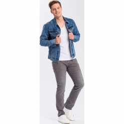 Dżinsy "Johnny" - Slim fit - w kolorze szarym. Szare jeansy męskie Cross Jeans. W wyprzedaży za 136.95 zł.
