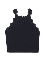 Mayoral Top 6015 Czarny Regular Fit. Czarne t-shirty i topy dla dziewczynek Mayoral, bez wzorów, z bawełny, bez ramiączek. Za 99.99 zł.