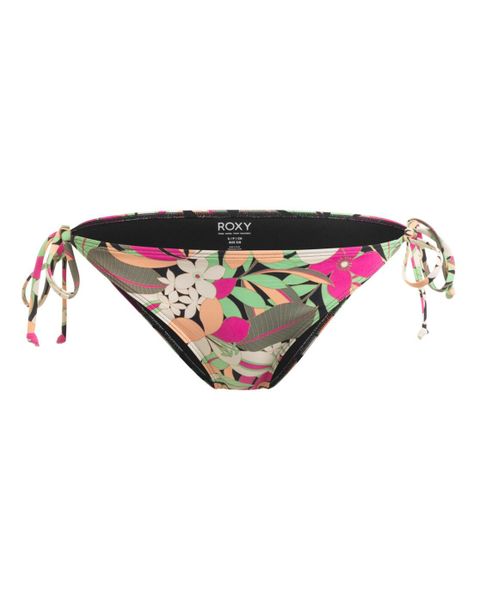 Majtki bikini wiązane z boku dla Kobiety PRINTED BEACH CLASSICS Czarny. Czarne bikini damskie Roxy, m, bez wzorów. Za 129.00 zł.