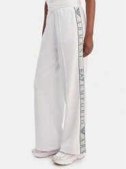 EA7 Emporio Armani Spodnie dresowe 7W001155 AF12501 U0002 Biały Relaxed Fit. Białe spodnie dresowe damskie EA7 Emporio Armani, m, bez wzorów, z dresówki. Za 529.99 zł.
