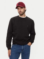 Tommy Hilfiger Bluza Essential MW0MW37232 Czarny Regular Fit. Czarne bluzy męskie Tommy Hilfiger, m, bez wzorów, z bawełny, bez kaptura. Za 269.99 zł.