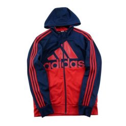 Second life - Bluza z kapturem męska w kolorze marine - Stan bardzo dobry. Niebieskie bluzy męskie Adidas, m, bez wzorów, z dresówki, z kapturem. Za 164.76 zł.