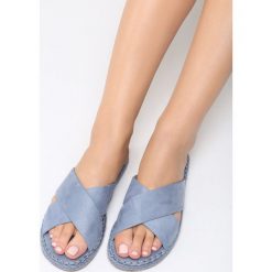 Niebieskie Klapki Call Me Queen. Niebieskie klapki damskie Born2be, z materiału. Za 59.99 zł.