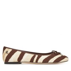 Baleriny LAUREN RALPH LAUREN. Brązowe baleriny damskie Lauren Ralph Lauren, bez wzorów, bez obcasa. Za 469.99 zł.