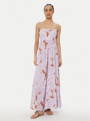 Maaji Sukienka letnia Wisteria Bloom Ela PT2708CLD001 Fioletowy Regular Fit. Fioletowe sukienki damskie Maaji, na lato, s, bez wzorów, z wiskozy, bez kołnierzyka, bez ramiączek. Za 549.99 zł.