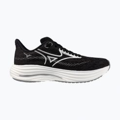 Buty do biegania damskie Mizuno Wave Rider 29 black s. Czarne obuwie sportowe damskie Mizuno, bez wzorów, do biegania, mizuno wave. Za 549.99 zł.