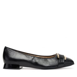 Baleriny Caprice. Czarne baleriny damskie Caprice, bez wzorów, bez obcasa. Za 219.99 zł.