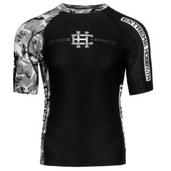 Koszulka Męska na siłownię rashguard MMA EXTREME HOBBY COMBAT GAME. Czarne koszulki sportowe męskie EXTREME HOBBY, m, bez wzorów, z bawełny, bez kołnierzyka, bez ramiączek, do biegania. Za 199.00 zł.