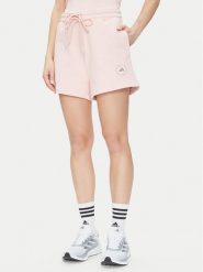 Adidas by Stella McCartney Szorty sportowe True Casuals JI5060 Różowy Loose Fit. Czerwone szorty sportowe damskie adidas by Stella McCartney, xs, bez wzorów, z bawełny, sportowe. Za 279.99 zł.