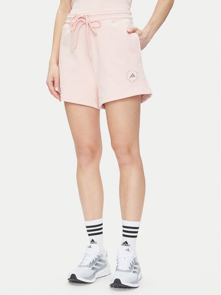 Adidas by Stella McCartney Szorty sportowe True Casuals JI5060 Różowy Loose Fit. Czerwone szorty sportowe damskie adidas by Stella McCartney, xs, bez wzorów, z bawełny, sportowe. Za 279.99 zł.