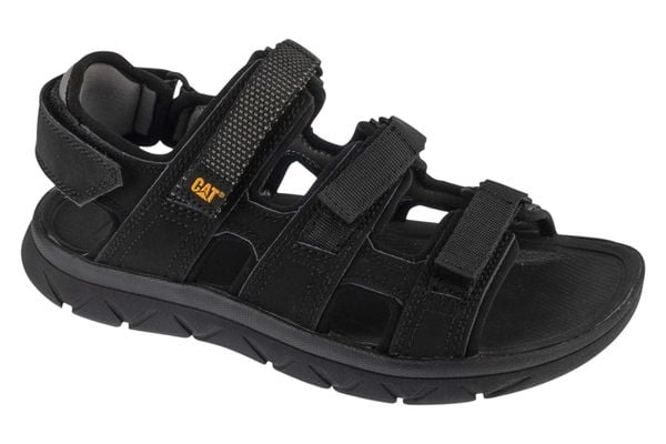 Sandały męskie, Cadent. Czarne sandały męskie Caterpillar, z materiału, bez zapięcia. Za 449.99 zł.