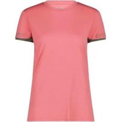 Cmp T-shirt damski z poliestru - B614 Coral. Brązowe t-shirty damskie CMP, bez wzorów, klasyczne, bez kołnierzyka. Za 150.00 zł.