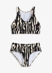 Bikini bustier (komplet 2 cz.). Zielone bikini damskie bonprix, bez wzorów. Za 117.99 zł.