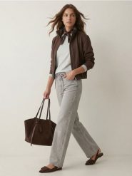 Bawełniana koszulka slim fit z długim rękawem - szary. Szare t-shirty damskie Sinsay, l, bez wzorów, z bawełny, bez kołnierzyka. Za 19.99 zł.
