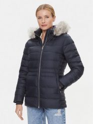Tommy Hilfiger Kurtka puchowa WW0WW39746 Granatowy Regular Fit. Niebieskie kurtki damskie Tommy Hilfiger, xs, bez wzorów, z puchu, bez kaptura. Za 879.99 zł.