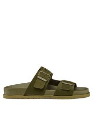 Geox Klapki U Parnaiba U651KA 00022 C3009 Zielony. Zielone klapki męskie Geox, ze skóry. Za 359.99 zł.