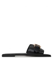 JENNY Klapki RS24SS03-160 Czarny. Czarne klapki damskie Jenny, bez wzorów, z materiału, bez obcasa. Za 79.99 zł.