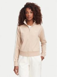 Guess Bluza V6YQ26 K5140 Beżowy Regular Fit. Brązowe bluzy damskie Guess, m, z aplikacjami, z bawełny, bez kaptura. Za 434.99 zł.