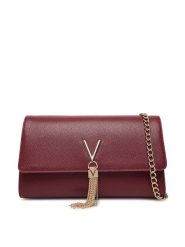 Valentino Torebka Divina VBS1R401G Bordowy. Czerwone torebki do ręki damskie Valentino, bez wzorów, ze skóry, wizytowe, bez dodatków. Za 219.99 zł.