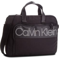 Torba na laptopa CALVIN KLEIN - Double Logo Laptop B K50K503902 001. Czarne torby na laptopa męskie Calvin Klein, z materiału. Za 599.00 zł.