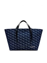 Desigual Torebka Cahuil 24WAXA21 Granatowy. Niebieskie torebki do ręki damskie Desigual, bez wzorów, z materiału, bez dodatków. Za 299.99 zł.
