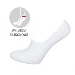 Białe mikrostopki bawełniane damskie (model 784). Białe skarpety damskie Milena, bez wzorów, z bawełny. Za 14.90 zł.