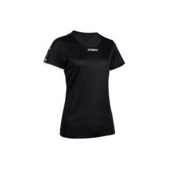 Koszulka do piłki ręcznej H100C czarna damska. Czarne t-shirty damskie ATORKA, l, bez wzorów, z materiału, bez kołnierzyka. Za 34.99 zł.